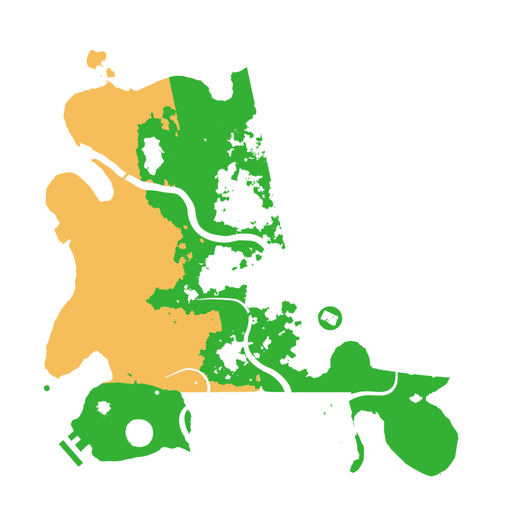 Biome Rust Map: Procedural Map, Size: 3500, Seed: 22634