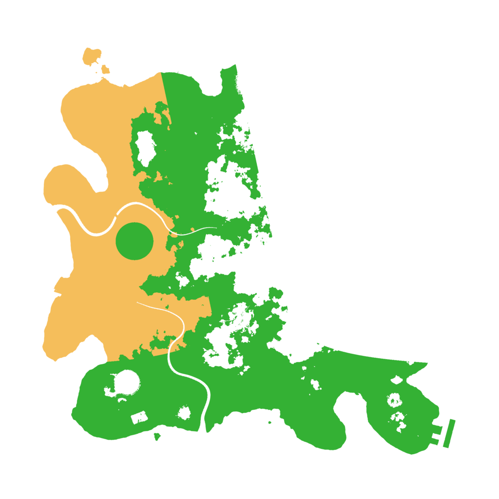 Biome Rust Map: Procedural Map, Size: 3500, Seed: 22634