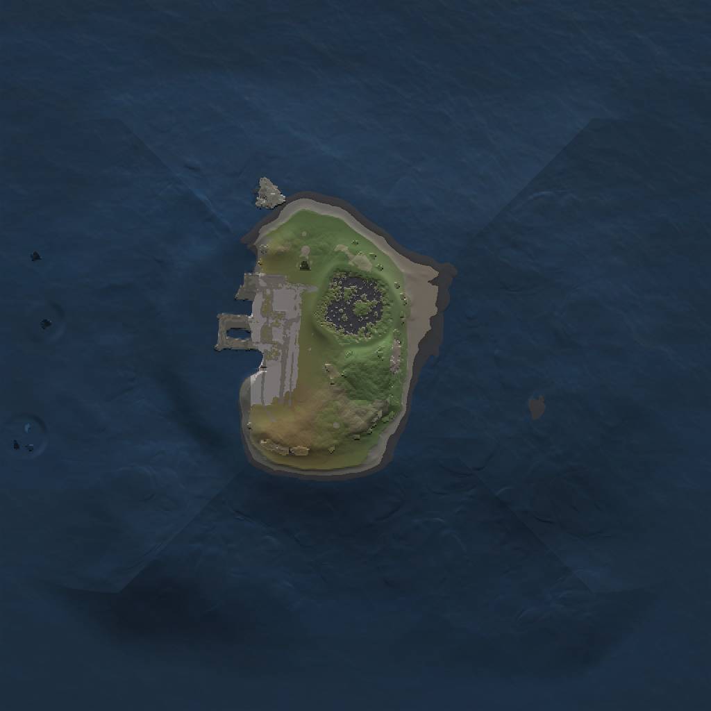 Rust Map: Procedural Map, Size: 1200, Seed: 765465213, 4 Monuments