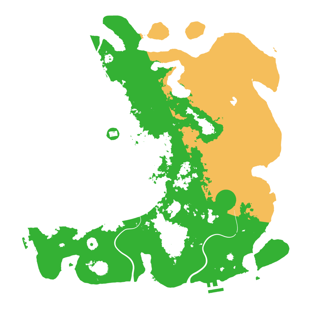 Biome Rust Map: Procedural Map, Size: 4050, Seed: 207339