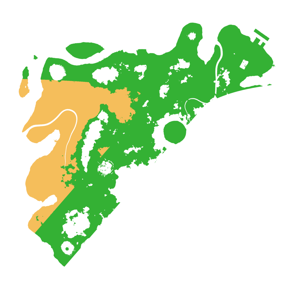 Biome Rust Map: Procedural Map, Size: 3500, Seed: 13377331