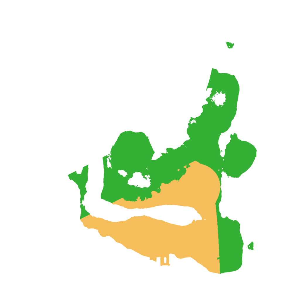 Biome Rust Map: Procedural Map, Size: 2000, Seed: 564226721