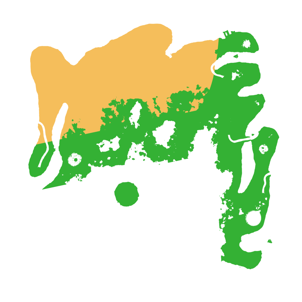 Biome Rust Map: Procedural Map, Size: 3500, Seed: 864453