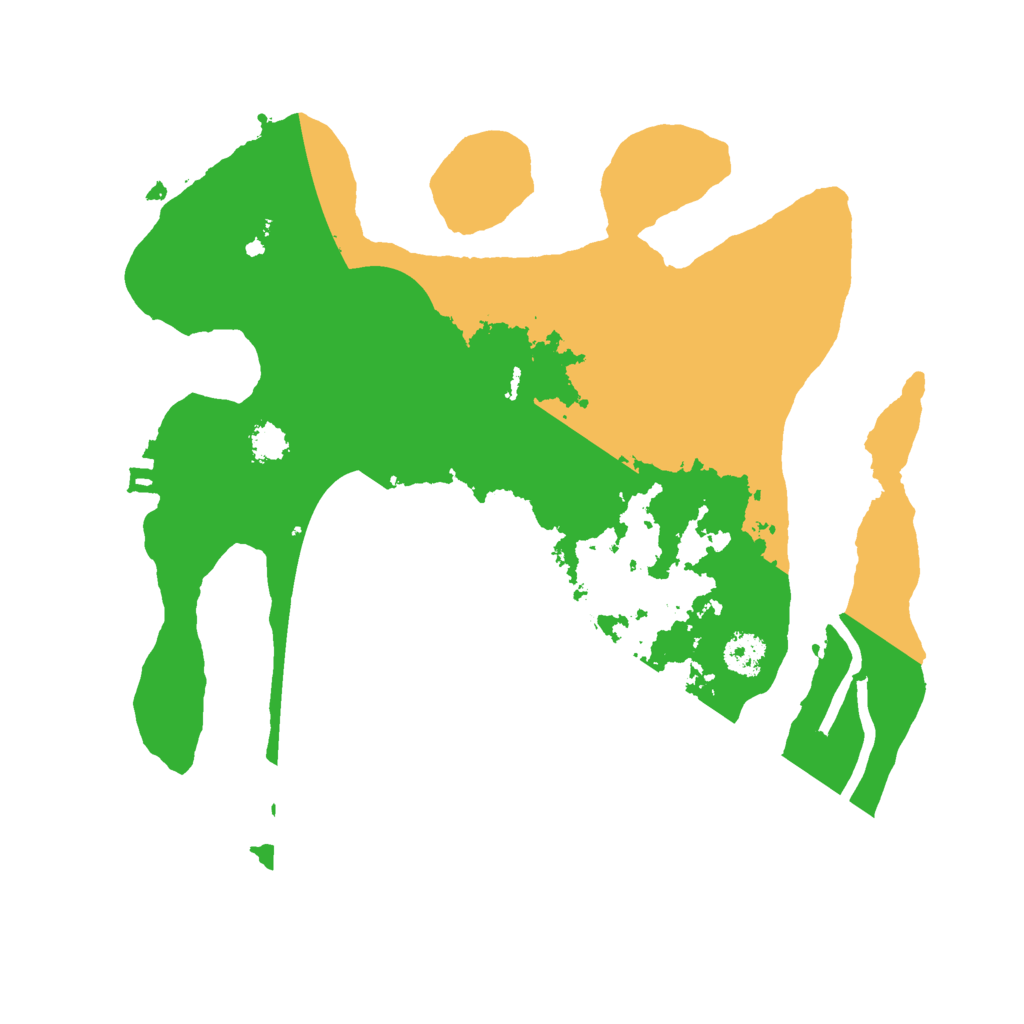 Biome Rust Map: Procedural Map, Size: 2500, Seed: 37953