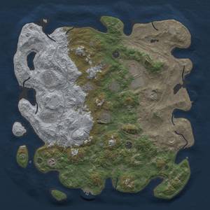 Thumbnail Rust Map: Procedural Map, Size: 4500, Seed: 65587, 18 Monuments