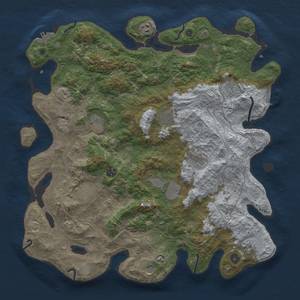 Thumbnail Rust Map: Procedural Map, Size: 4500, Seed: 892453297, 19 Monuments