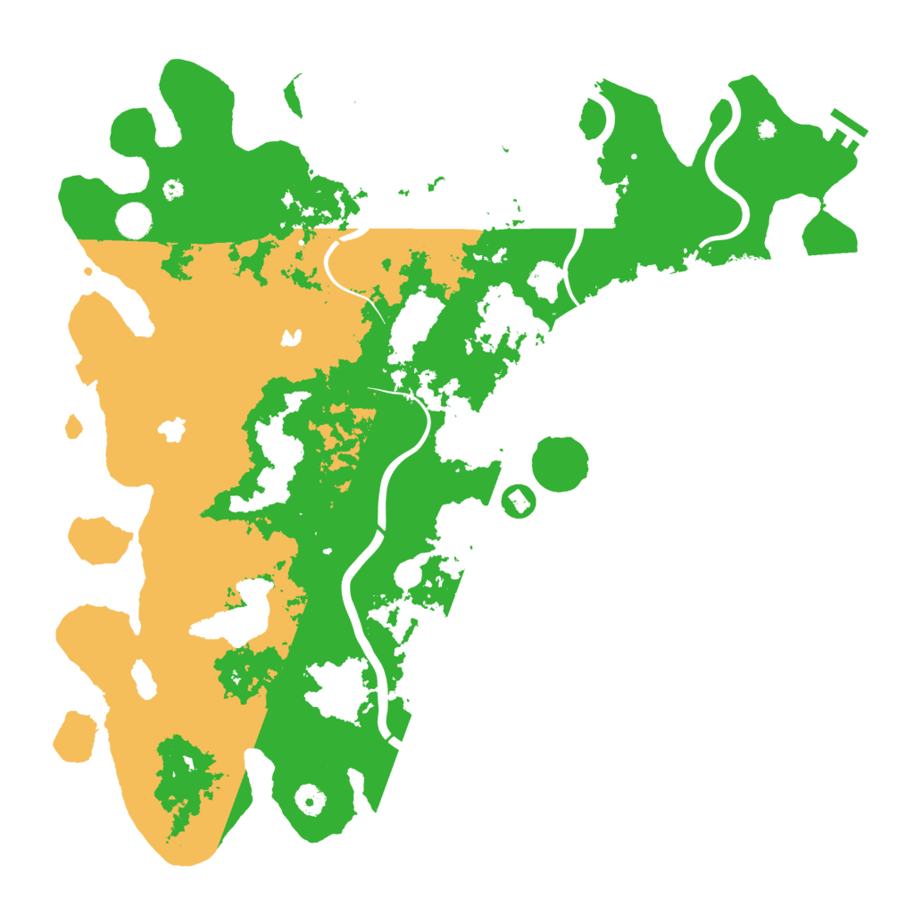 Biome Rust Map: Procedural Map, Size: 4500, Seed: 504585