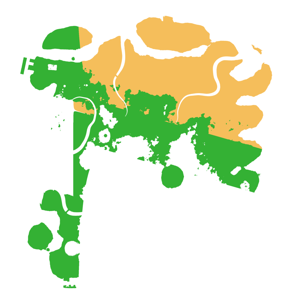 Biome Rust Map: Procedural Map, Size: 3500, Seed: 111020772