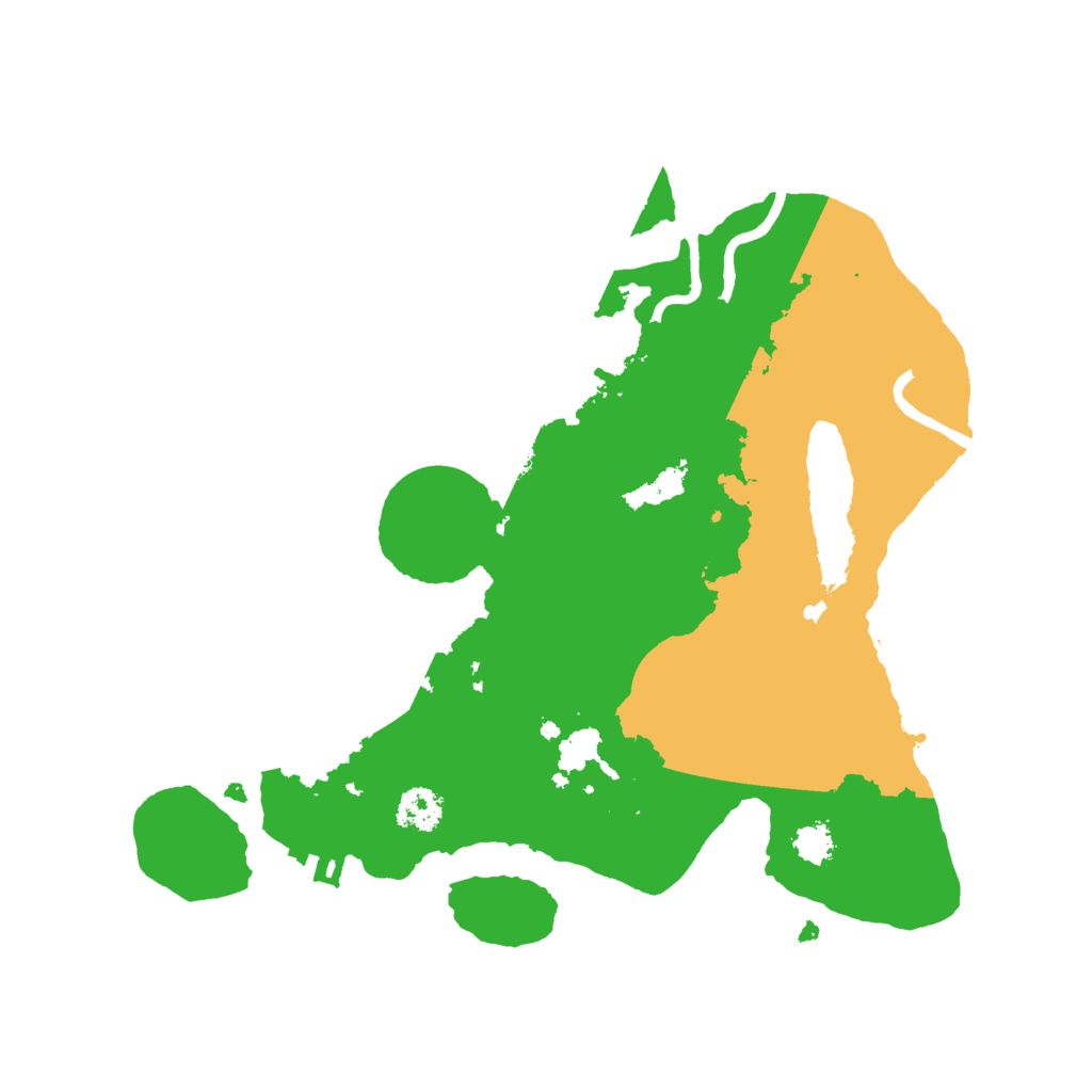 Biome Rust Map: Procedural Map, Size: 2500, Seed: 129882976