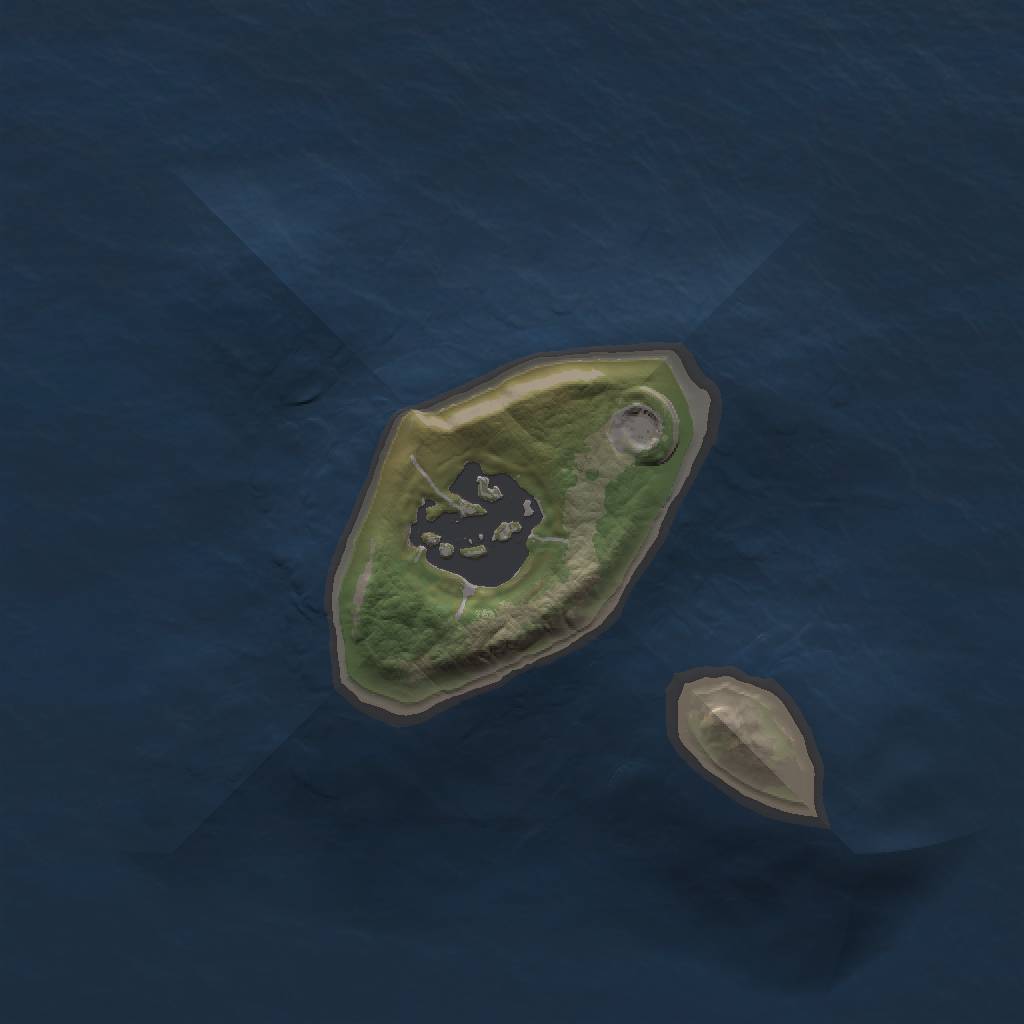 Rust Map: Barren, Size: 1250, Seed: 216268, 3 Monuments