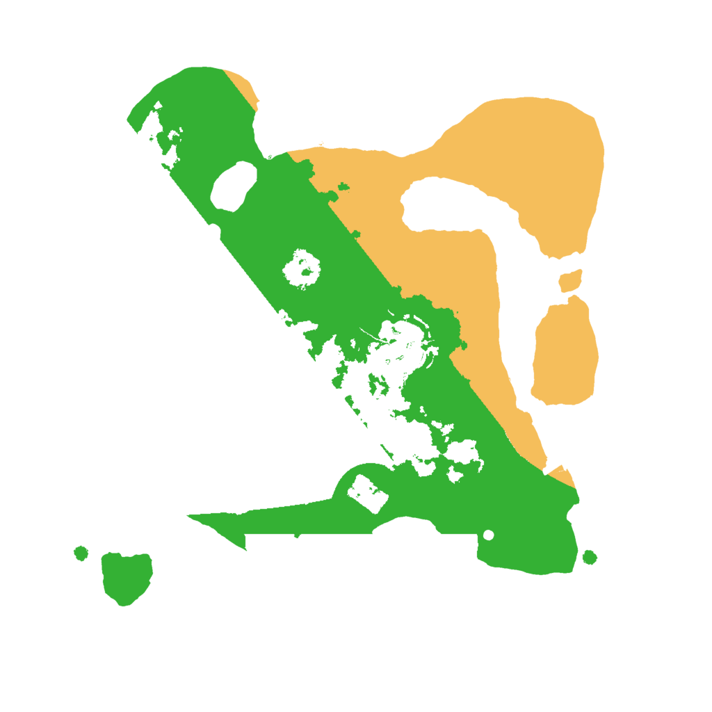 Biome Rust Map: Procedural Map, Size: 2000, Seed: 342444