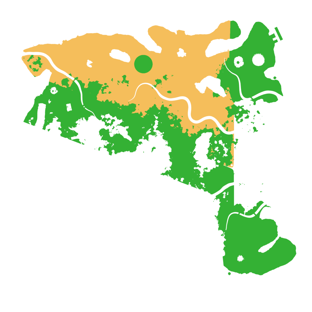 Biome Rust Map: Procedural Map, Size: 4500, Seed: 1078976127