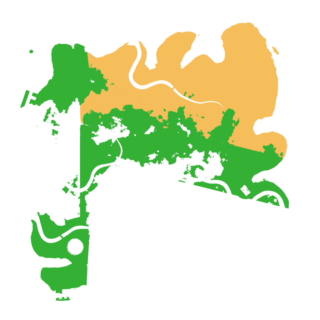 Biome Rust Map: Procedural Map, Size: 3500, Seed: 12335