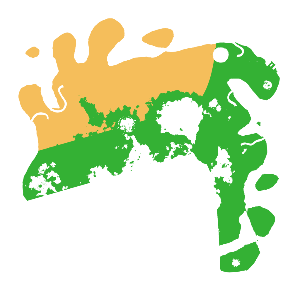 Biome Rust Map: Procedural Map, Size: 3500, Seed: 8421