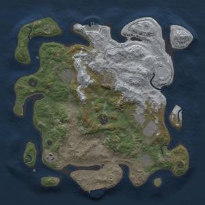 Thumbnail Rust Map: Procedural Map, Size: 3500, Seed: 1286747524, 14 Monuments