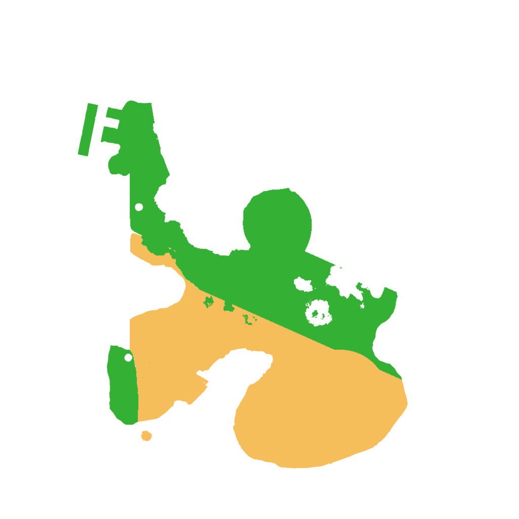 Biome Rust Map: Procedural Map, Size: 2000, Seed: 51352