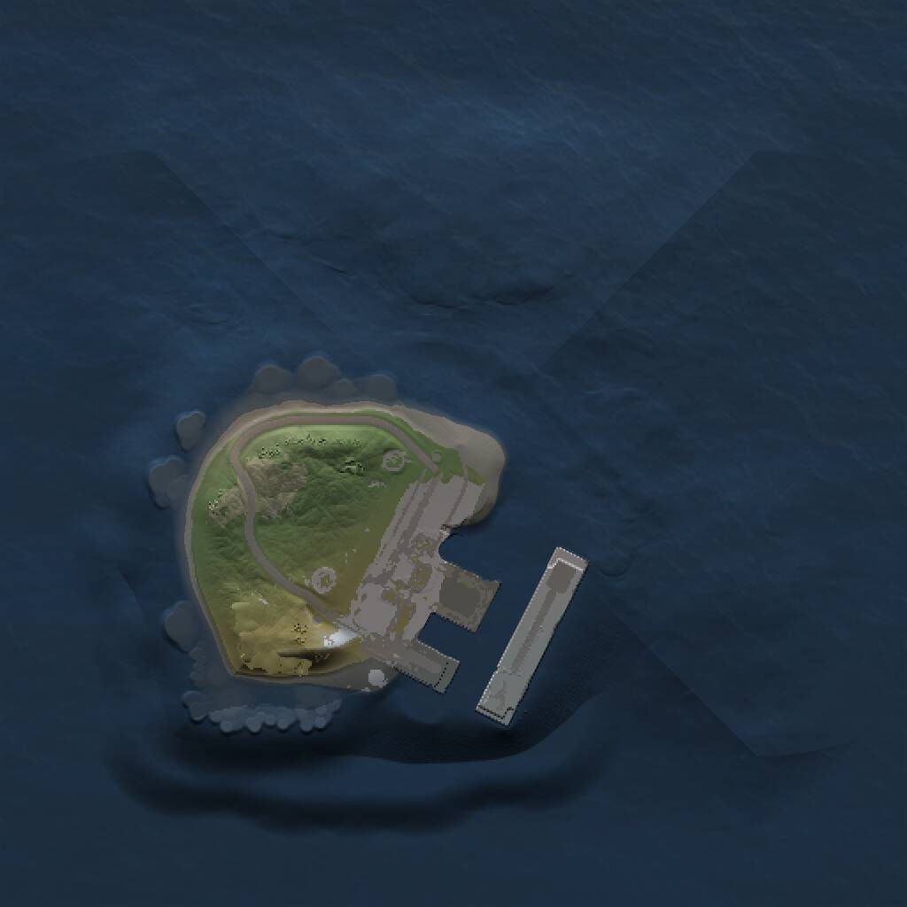 Rust Map: Procedural Map, Size: 1000, Seed: 624835, 2 Monuments