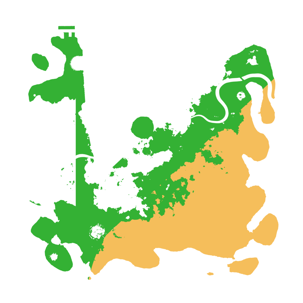 Biome Rust Map: Procedural Map, Size: 3700, Seed: 8841124