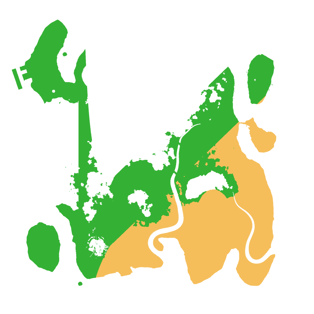Biome Rust Map: Procedural Map, Size: 3000, Seed: 31557