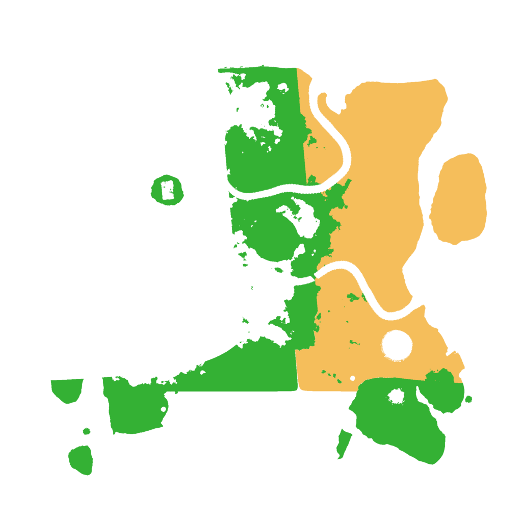 Biome Rust Map: Procedural Map, Size: 3000, Seed: 564799885