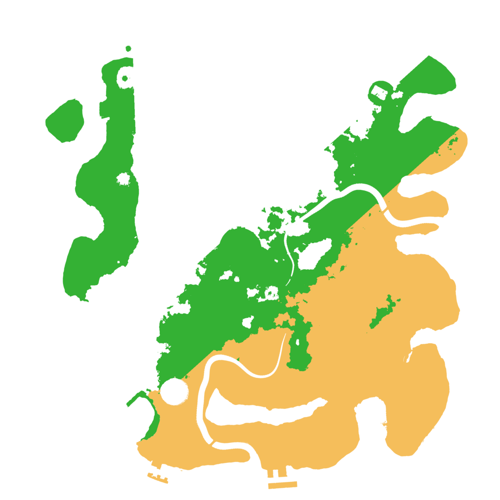 Biome Rust Map: Procedural Map, Size: 3500, Seed: 245125850