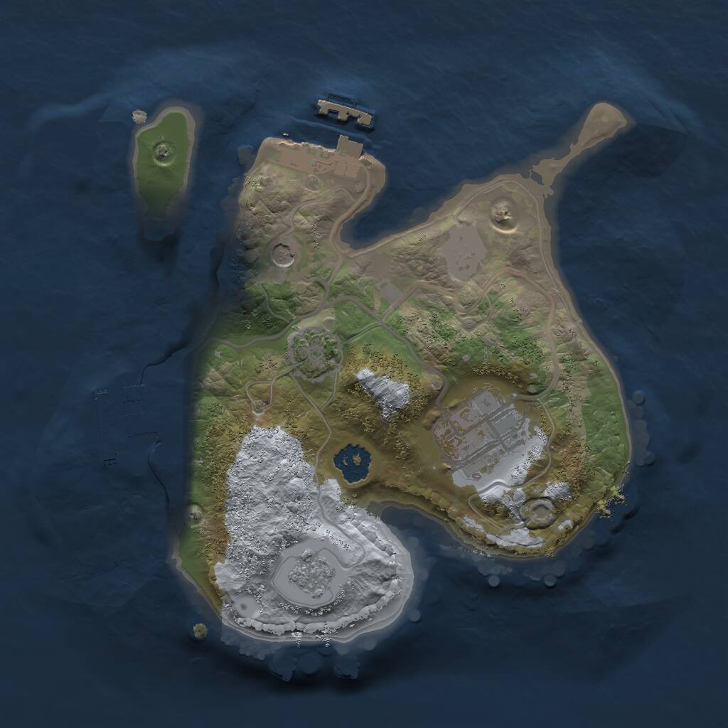 Rust Map: Procedural Map, Size: 2000, Seed: 1978, 7 Monuments