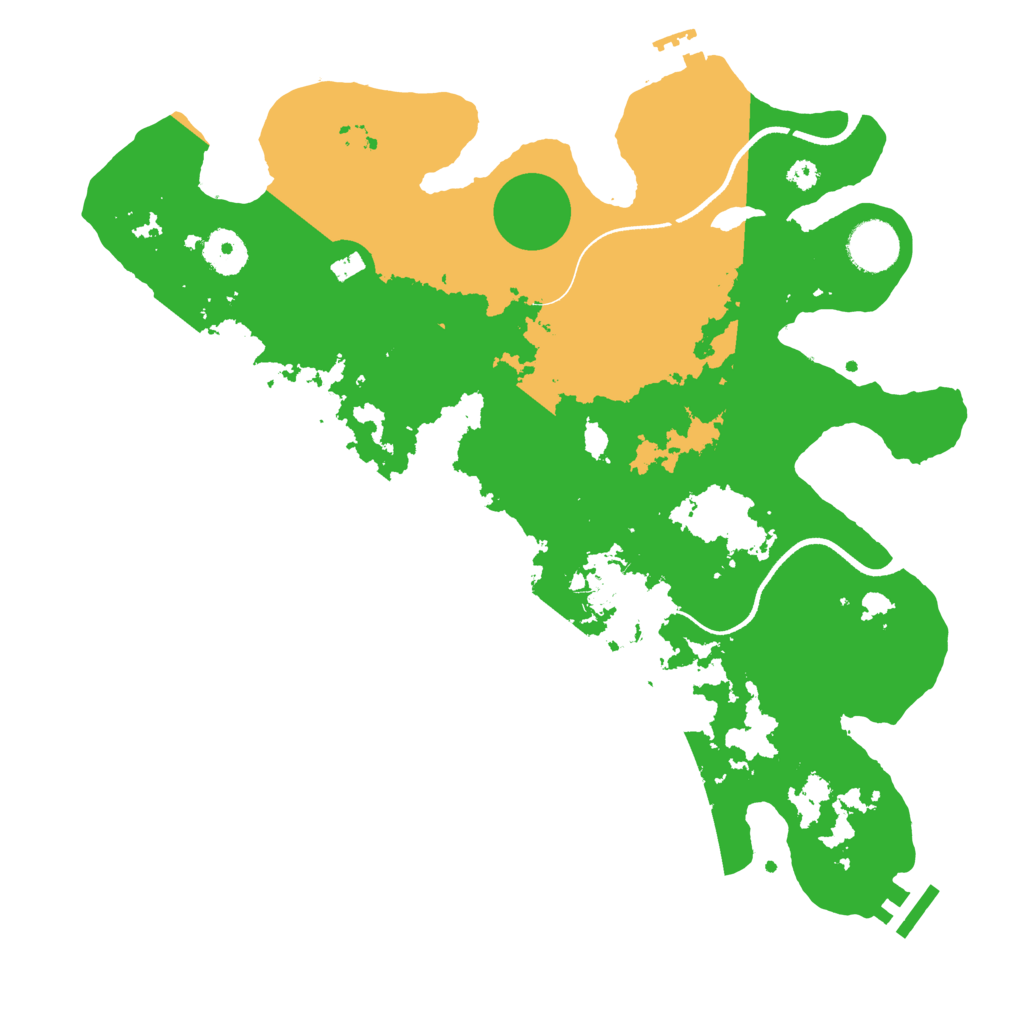 Biome Rust Map: Procedural Map, Size: 3500, Seed: 487546525