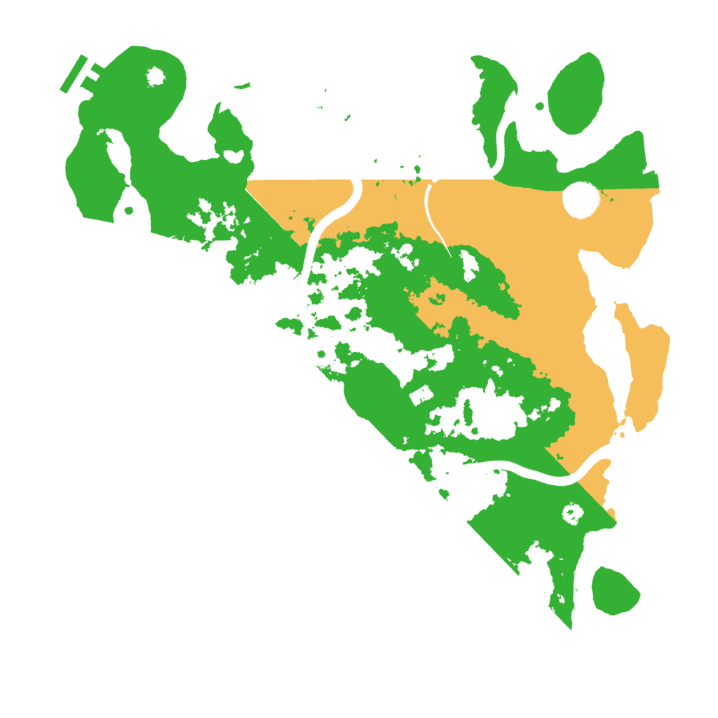 Biome Rust Map: Procedural Map, Size: 3500, Seed: 6321