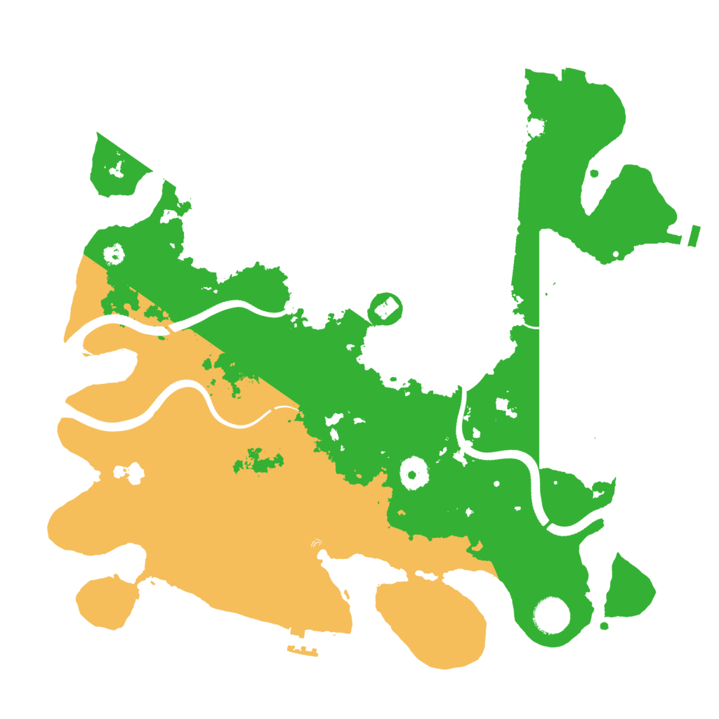 Biome Rust Map: Procedural Map, Size: 3500, Seed: 1043269166