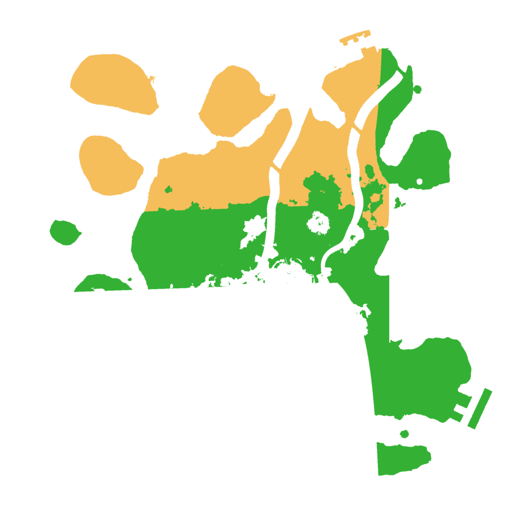 Biome Rust Map: Procedural Map, Size: 2500, Seed: 1236440671