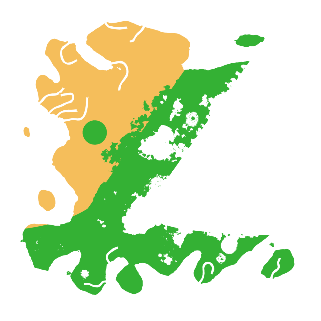 Biome Rust Map: Procedural Map, Size: 3500, Seed: 3464095