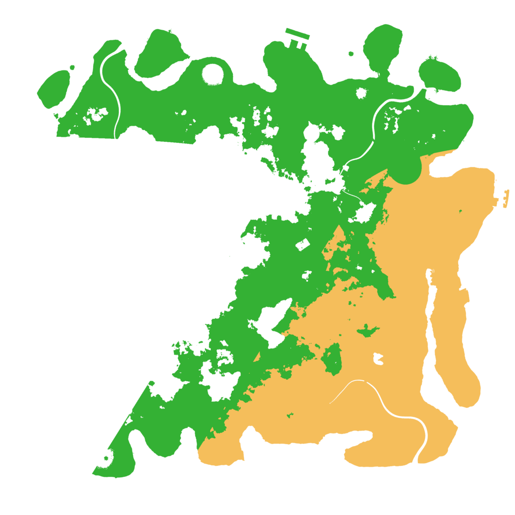 Biome Rust Map: Procedural Map, Size: 4250, Seed: 4256