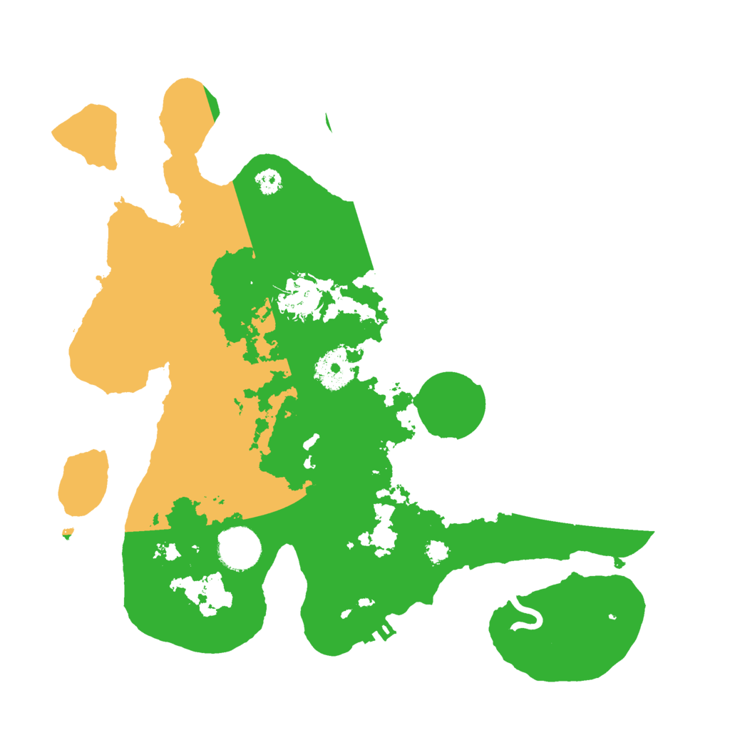 Biome Rust Map: Procedural Map, Size: 3000, Seed: 25796