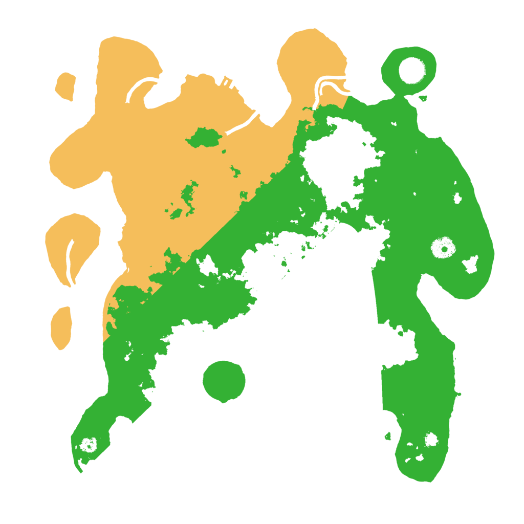 Biome Rust Map: Procedural Map, Size: 3500, Seed: 94970228