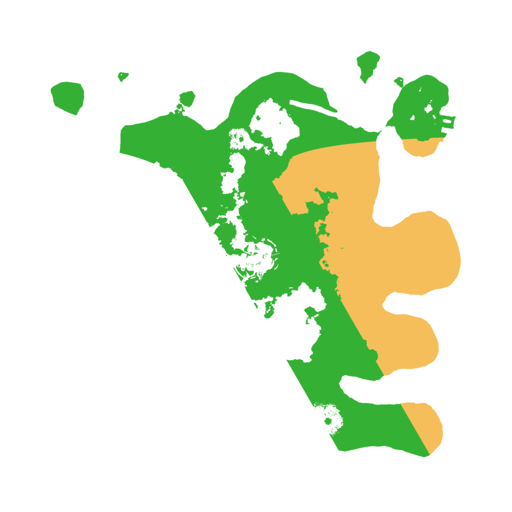 Biome Rust Map: Procedural Map, Size: 2500, Seed: 1975156431