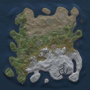 Thumbnail Rust Map: Procedural Map, Size: 3750, Seed: 37821453, 16 Monuments