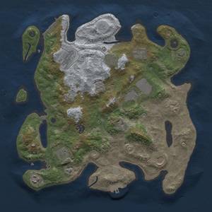 Thumbnail Rust Map: Procedural Map, Size: 3500, Seed: 1602627445, 18 Monuments