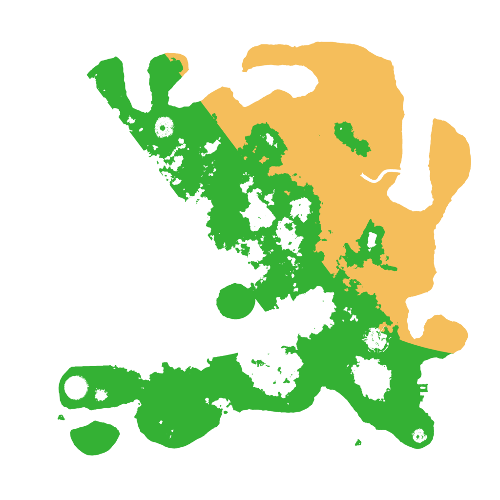 Biome Rust Map: Procedural Map, Size: 3750, Seed: 51