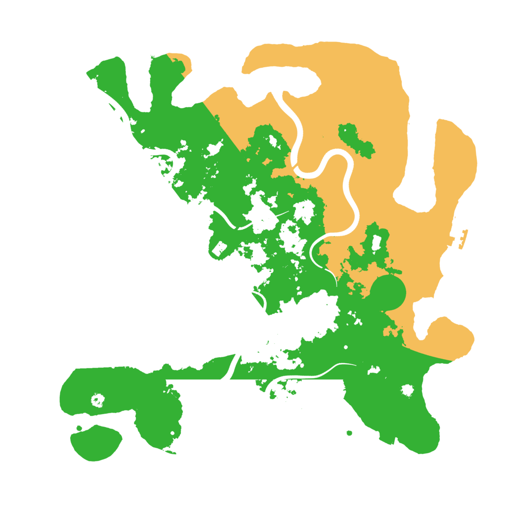 Biome Rust Map: Procedural Map, Size: 3750, Seed: 51