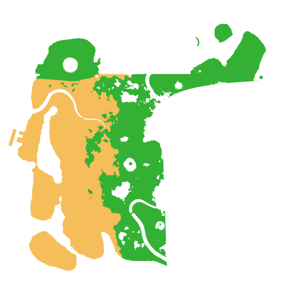 Biome Rust Map: Procedural Map, Size: 3500, Seed: 2017150245