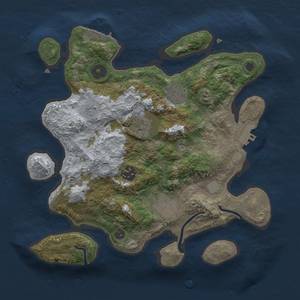 Thumbnail Rust Map: Procedural Map, Size: 3000, Seed: 847424854, 11 Monuments