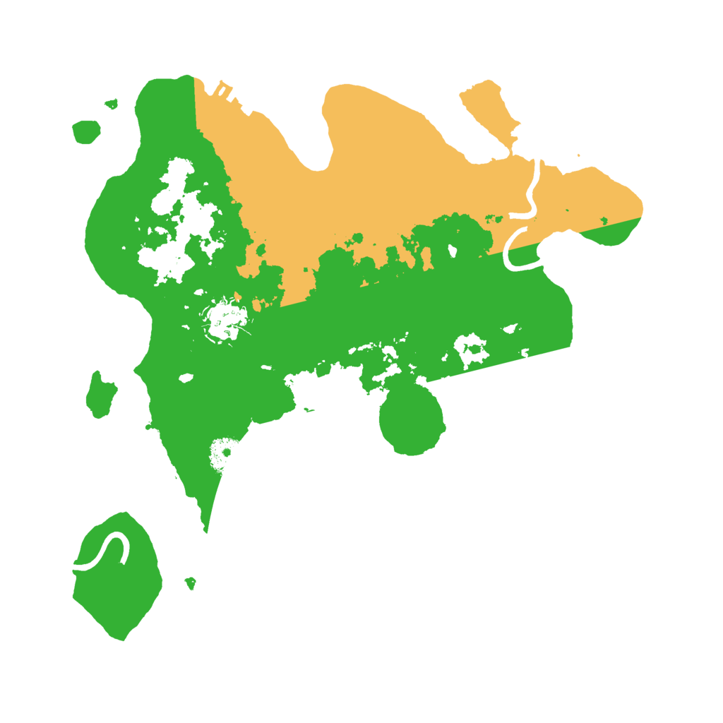 Biome Rust Map: Procedural Map, Size: 3000, Seed: 96321359