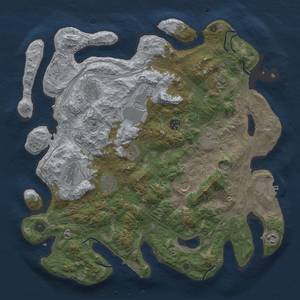 Thumbnail Rust Map: Procedural Map, Size: 4250, Seed: 123784255, 18 Monuments