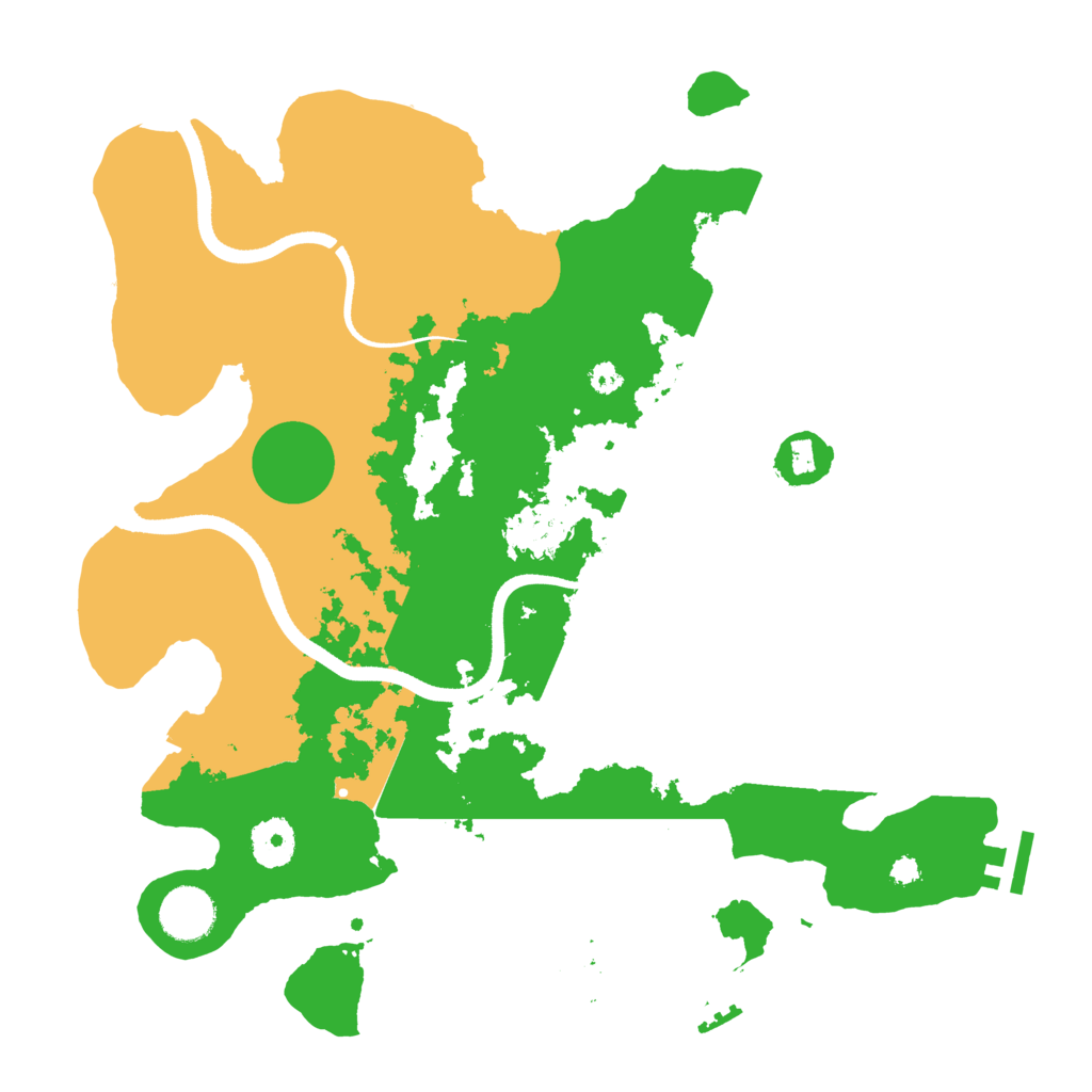 Biome Rust Map: Procedural Map, Size: 3500, Seed: 2015040370
