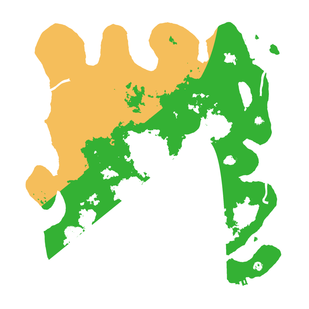 Biome Rust Map: Procedural Map, Size: 3500, Seed: 55390895