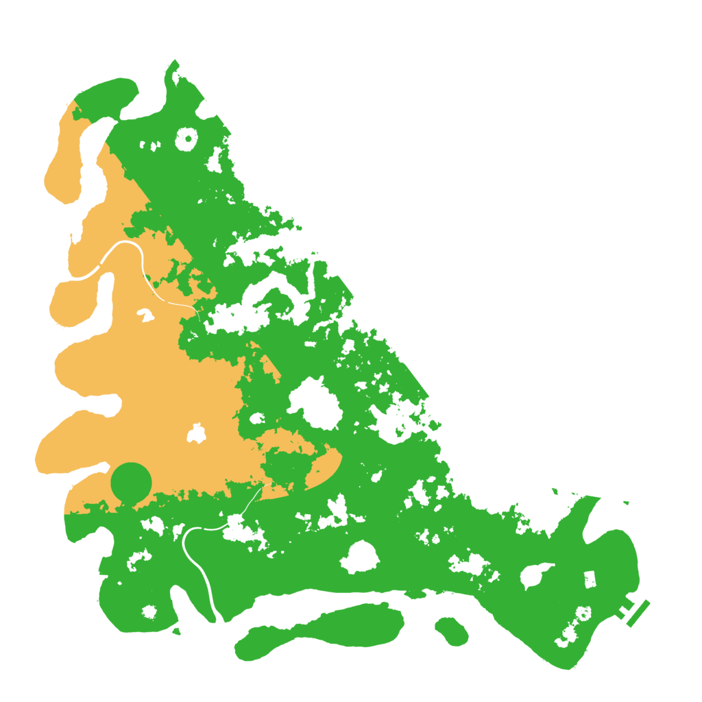 Biome Rust Map: Procedural Map, Size: 4500, Seed: 295545111