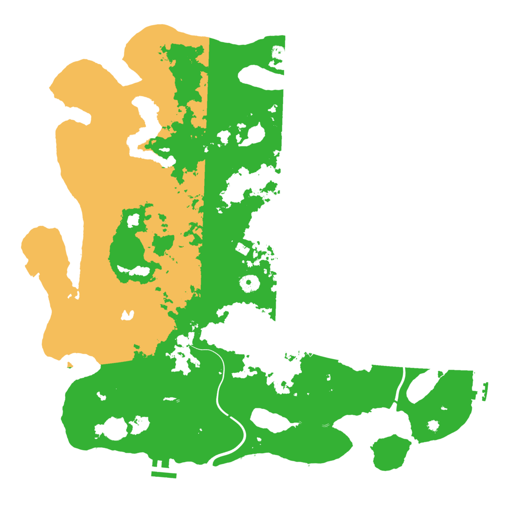 Biome Rust Map: Procedural Map, Size: 4050, Seed: 1838085259