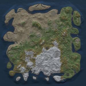 Thumbnail Rust Map: Procedural Map, Size: 4500, Seed: 593533963, 19 Monuments