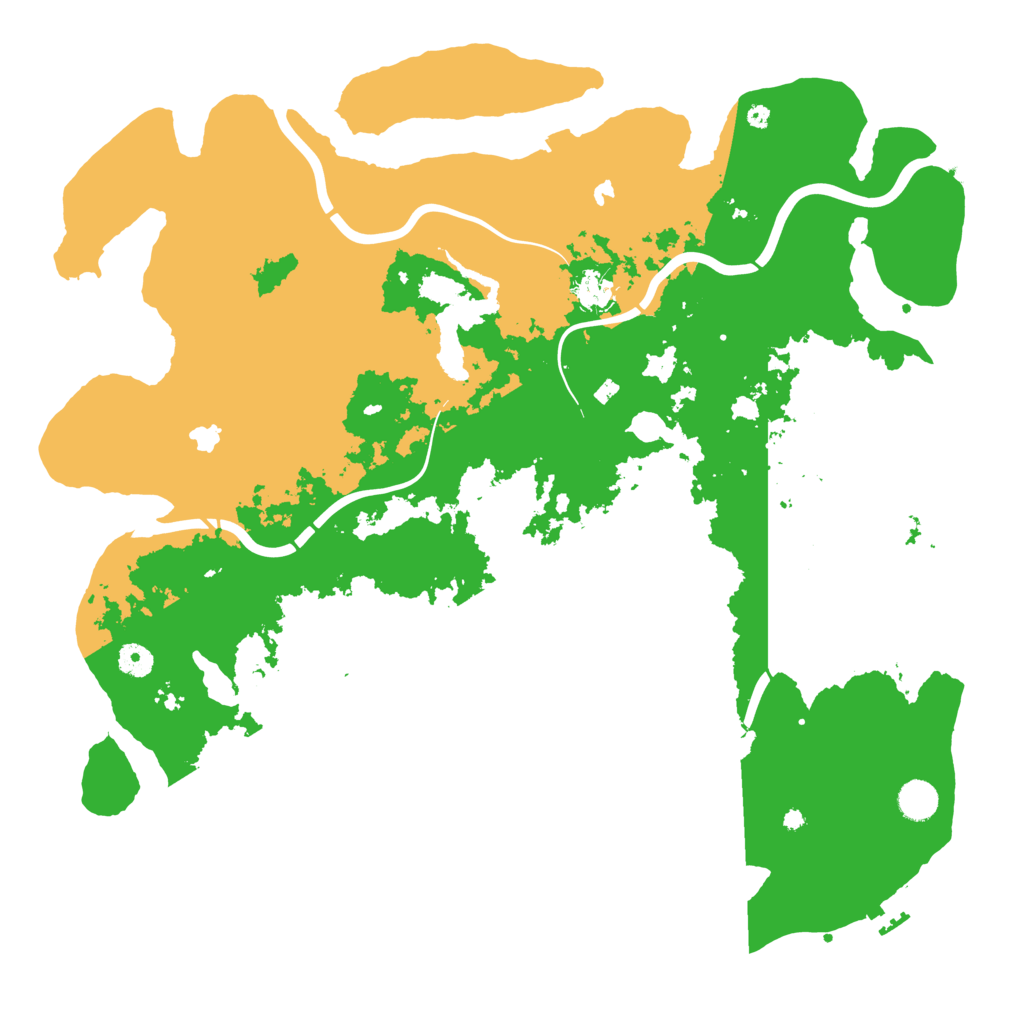Biome Rust Map: Procedural Map, Size: 4500, Seed: 593533963