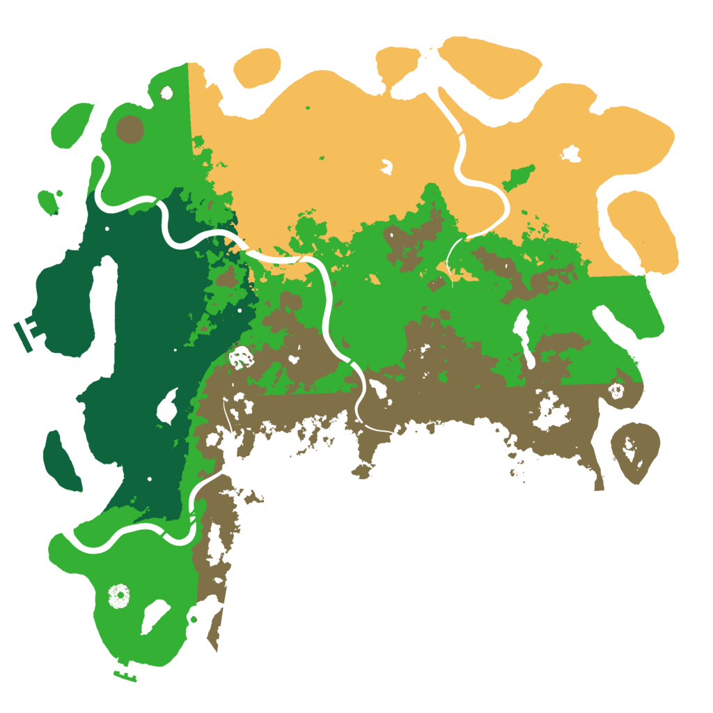 Biome Rust Map: Procedural Map, Size: 4500, Seed: 1999215828